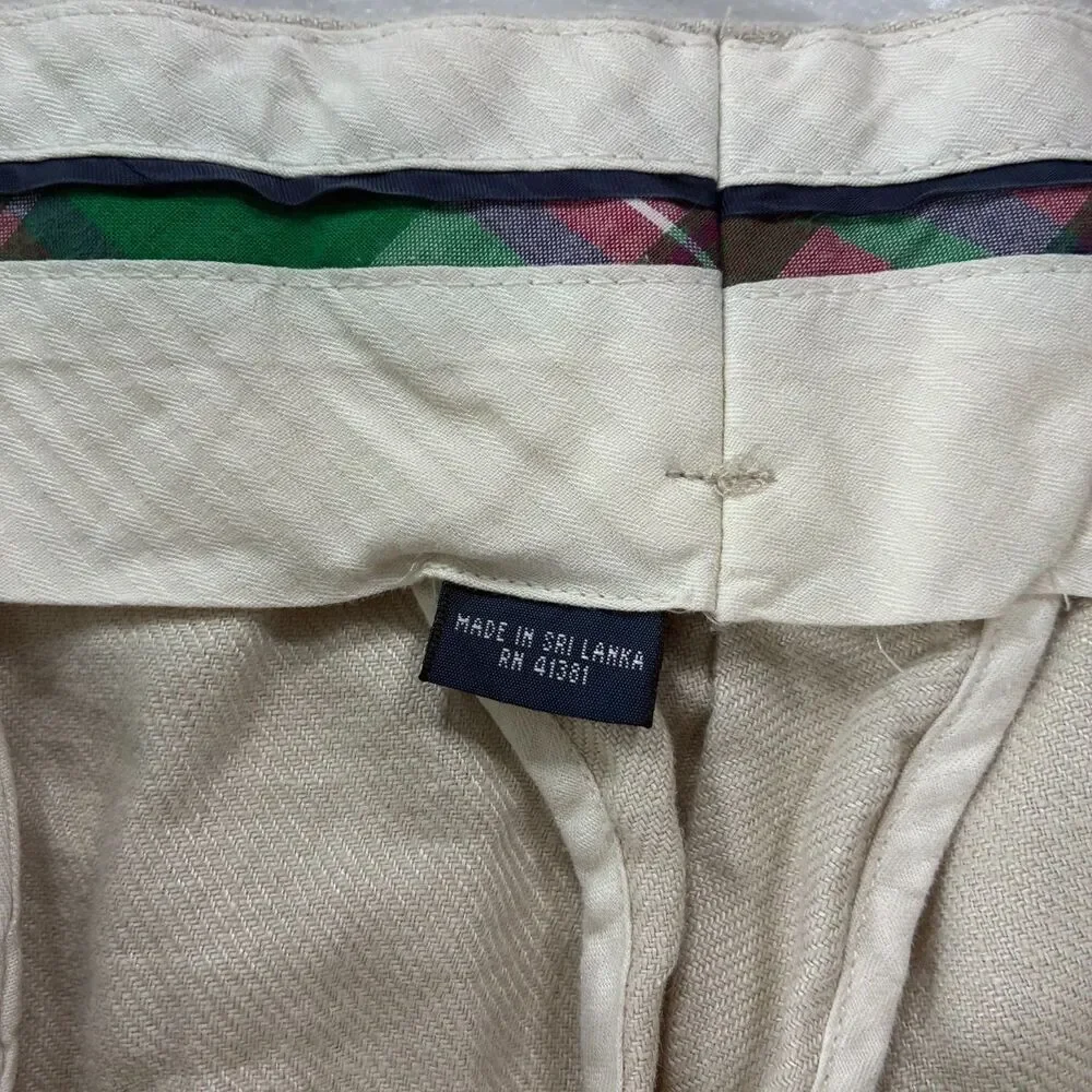 VTG Polo Ralph Lauren 100% Linen Men’s Baggy Pants 40x30